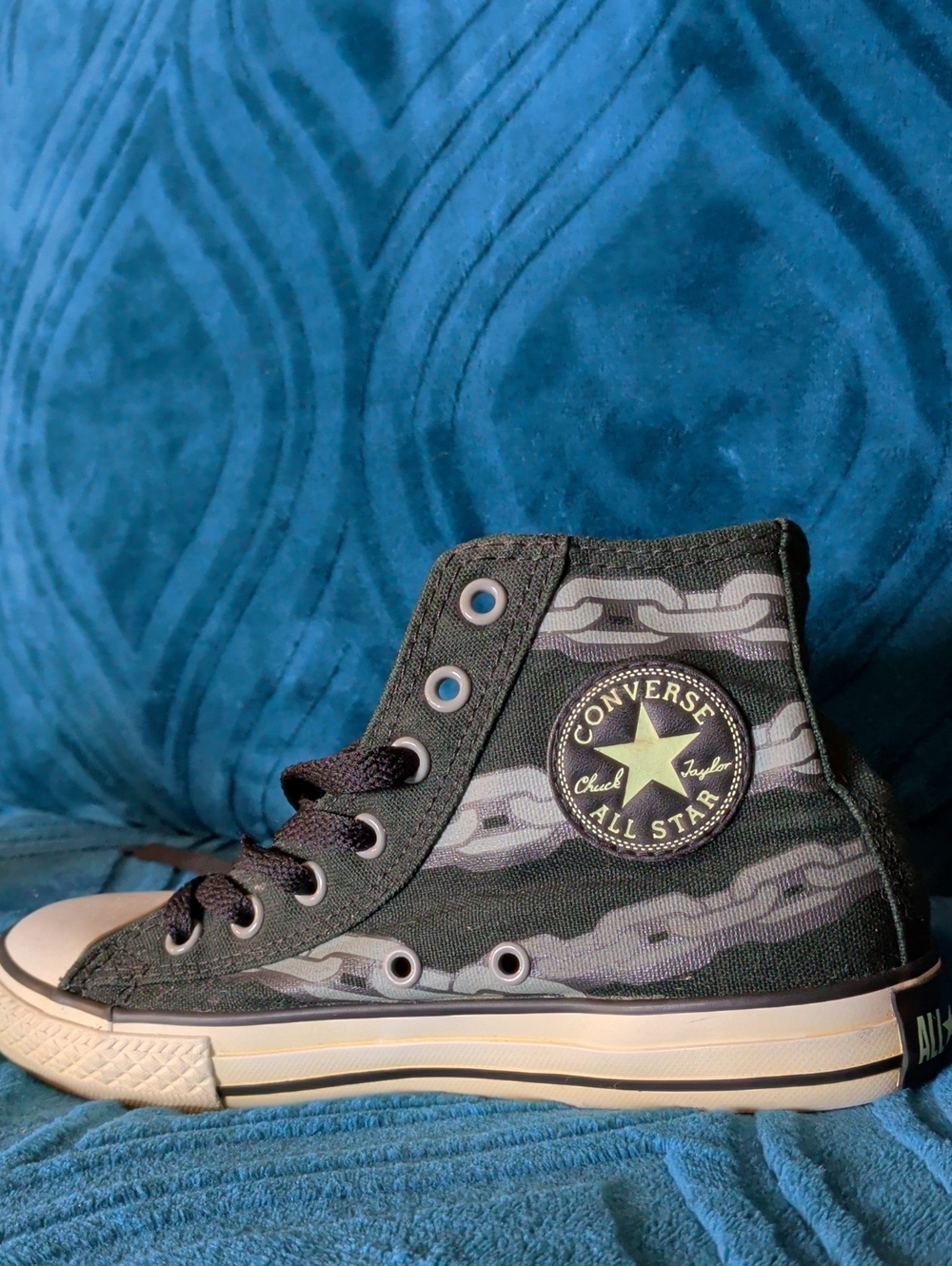 Converse Kids' Chuck Taylor All Star High Top Sneakers - Black/Grey